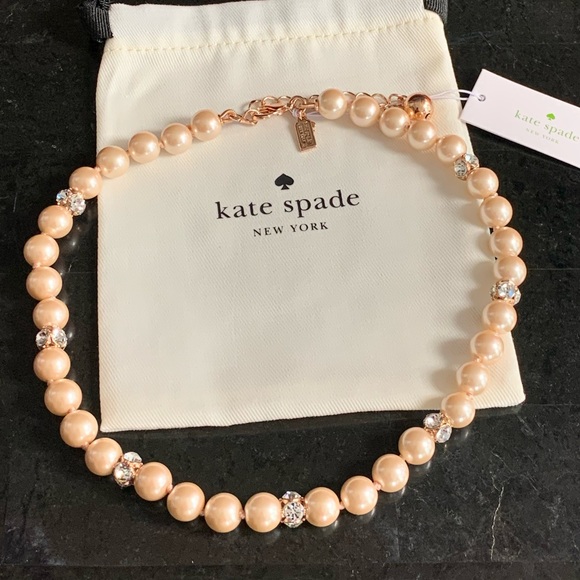 Kate Spade Pink Pearl & Jewel Necklace NWT - Picture 8 of 8